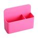 Magnetic Pen Holder Magnetic Erase Marker Holder with Generous Compartments Strong Magnet Storage Marker Pen Pencil Organizer for Refrigerator Whiteboard Locker Accessories Pink