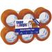 3 Inch X 110 Yards Clear Natural Rubber Tape 1.7 Mil Thick Pack Of 6 Rolls For Packaging Moving Home And Office