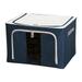 Runskmd OxfordS Cloth Storage Box Wholesale Transparent Storage Box Folding Toy Storage Box Clothes Storage Box (Dark Blue)