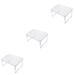 3 Pieces Folding Storage Table Tabletop Rack Shelf Books Cabinet Partition Organizer