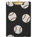 Coolnut Baseball Clipboard A4 Standard Size Decorative Clipboard with Low Profile Metal Clip for Students Men Women Classroom and Office