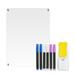 Dazzduo Writing board Markers Pen Container Clear Calendar Set Set 6 Colors Clear Calendar 6 Calendar Set 6 Colors Markers Pen 6 Colors Markers