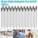 20PCS Cross Style Ballpoint Pen Refills Smooth Flow Black Ink 1.0mm Medium Point