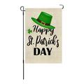 Cuoff Home Decor Shamrocks St. Patrick s Day Burlap-House Flag Welcome 12x18inch Room Decor