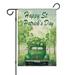 St.Patrick s Day Yard Flags Irish Outdoor Flag Good Shamrock Luck Truck Outdoor Flags 12.5 Ã—18 Linen Vertical Double Sided Outdoor Flags for Home Farmhouse Holiday Spring Outdoor Decor