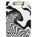 GZHJMY Clipboard for Classrooms Office Black and White Animal Print Plastic Clipboard Standard Letter Size A4 Clipboard with Low Profile Metal Clip Decorative Clip Boards for Teachers