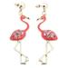 1 Pair Flamingo Earrings Stud Flamingo Bird Dangle Earrings Ear Decors