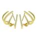 1 Pair Claw Shaped Ear Studs Fashion Stud Earrings Chic Earrings Ear Accessory