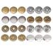 80 Set 17MM Metal Jeans Buttons Delicate Boxed Jeans Buckle Sturdy Jean Buttons Suspender Trousers Buttons for Home Store Jeans Use