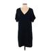 Madewell Casual Dress - Shift: Black Solid Dresses - Women's Size X-Small