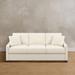 Addison Upholstered Queen Sofa Bed - Textured Chenille Snow - Grandin Road