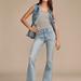 Lucky Brand High Rise Stevie Flare - Women's Pants Denim Flare Flared Jeans in Aquarius, Size 33 x 32