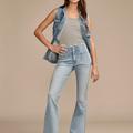 Lucky Brand High Rise Stevie Flare - Women's Pants Denim Flare Flared Jeans in Aquarius, Size 25 x 32