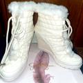 Jessica Simpson Shoes | Jessica Simpson Brixel White Wedge Booties | Color: White | Size: 10