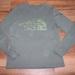 The North Face Tops | New! Woman's Size Med Dusty Sage Green North Face Long Sleeve Logo Tee Top | Color: Green | Size: M