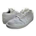 Nike Shoes | Nike | Men | Air Jordan 1 Low Triple White Casual Sneakers | Size 9 | Color: White | Size: 9