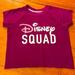 Disney Tops | Like New Small Disney Disney Squad Burgundy Red Short Sleeve Crop Shirt Top | Color: Red | Size: M