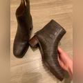 Madewell Shoes | Madewell Brown Croc Boots | Color: Brown | Size: 7