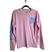 Disney Tops | Disneyland Resort Disney Parks Pink Long Sleeve Tee Blue Spell Out Size Small | Color: Blue/Pink | Size: S