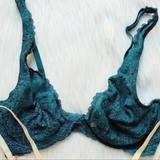 Free People Intimates & Sleepwear | Intimately Free People & B.Tempt'd By Wacoal Bras, 32d | Color: Cream/Green | Size: 32d
