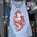 Disney Tops | Disney The Little Mermaid Size Lg 11/13 (Juniors) Tank Top. Excellent Shape! | Color: Blue | Size: L