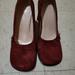 Nine West Shoes | Euc Nine West Suede Pumps | Color: Red | Size: 7.5