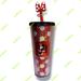 Disney Dining | Disney Parks Starbucks Minnie Mouse Polka Dot Studded Tumbler | Color: Black/Red | Size: Os