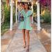 Zara Dresses | Blogger Favorite Zara Pleated Mini Dress Small | Color: Green | Size: S