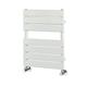 Milano Lustro - Modern White Flat Panel Heated Towel Rail Radiator - 600mm x 400mm