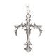 Jollys Jewellers Men's Sterling Silver Fancy Cross Pendant (32x45mm)