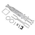 BROLEO RC Car Frame,Flexible Replacement RC Car Frame Kit Easy Installation for RC Drift Car 1:10 (Silver SSG)