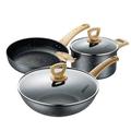 ARICCI Pots and Pans Maifanshi 3 Piece Pot Set Household Non Stick Pot Induction Cooker Wok Suit Kitchen Pots and Pans Cookware Set Kitchen Supplies vision