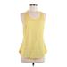 Calia by Carrie Underwood Active Tank Top: Yellow Color Block Activewear - Women's Size Medium