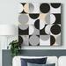 George Oliver Circle Quadrants II Canvas, Solid Wood in Black | 16 H x 16 W x 1.5 D in | Wayfair 2DDFE86EF3F14CE49AFA1506A6D7E5F7