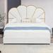 House of Hampton® Jerykah Upholstered Metal Platform Storage Bed Metal in White | 56.5 H x 63 W x 83 D in | Wayfair