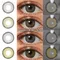 (-1.00 ~-8.00) lentilles de Contact couleur avec lentilles de Prescription de puissance lentilles de