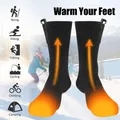 Chaussettes électriques rechargeables USB pour hommes et femmes chaussettes en coton chaussettes
