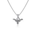 Dayna Designs Texas Longhorns Silver Small Pendant Necklace