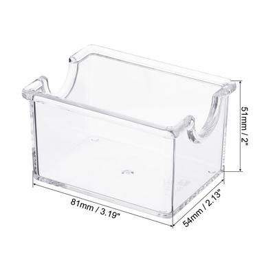 Plastic Tea Box, 2 Pack Tea Bag Organizer Coffee Bag Container Style 2