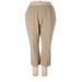 Elie Tahari Casual Pants - High Rise Culotte Tapered: Tan Bottoms - Women's Size 22
