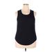 Zyia Active Active Tank Top: Black Polka Dots Activewear - Women's Size 3X