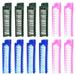 12 Pcs Travel Folding Comb Portable Hotel 12pcs Foldable Hair Hairbrush Anti Static Haircut Man