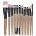 Daqian 15 Pcs Makeup Brush Set Tools Make-up Toiletry Kit Wool Make Up Brush Set Makeup Brush Set Makeup Brushes Kit Set