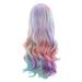Desertasis wigs human hair glueless wigs human hair pre plucked pre cut wig for women Daily Party Girls Wigs Charming Multi-Color or Long Curly Cosplay Use for Full wig Multicolor One Size