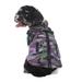 Autumn and Winter Dog Coat with Integrated Harness No Pull Cold Weather Waterproof Warm Fleece Dog Travel Reflective Cotton Coat with Back Zipper PurpleLarge Size