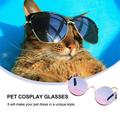 Funny Cat Sunglasses 2pcs Funny Cat Sunglasses Dog Sunglasses Classic Eye-wear Cosplay Glasses