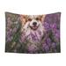 Junzan Waterproof Pet Blanket Dog Blankets Dog In Lavender Flowers Pattern Printing Super Soft Warm Urine Proof Washable Outdoor Pet Blanket For Puppy Large Dogs & Cats