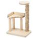 Miniature Wooden Cat Scratching Post Mini Wood Cat Tree Miniature House Accessory