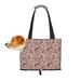 TEQUAN Foldable Dog Purse Carrier Collapsible Fashion Leopard Print Pastels Prints Pet Travel Tote Bag for Small Cat Puppy Waterproof Dog Soft-Sided Carriers