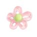 Transparent Colored Irregular Hollow Flower Resin Accessory DIY Necklace Pendan: K4M9